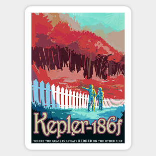 Kepler 186f - Space Travel Sticker